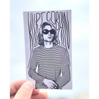 KURT COBAIN / Photo ステッカー (Copyright 2014)