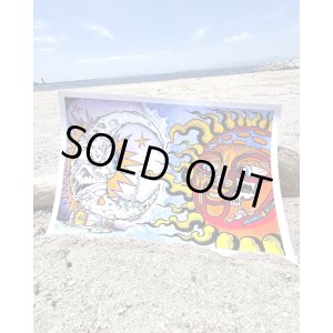 画像2: オーピーさん直買付アイテム スーパーレア 3枚限定 OPIE ORTIZ x AARON BROOKS / Smoke2 コットンジクレーポスター 証明書付き