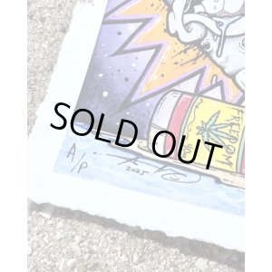 画像6: オーピーさん直買付アイテム スーパーレア 3枚限定 OPIE ORTIZ x AARON BROOKS / Smoke2 コットンジクレーポスター 証明書付き