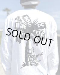 オーピーさん直買付アイテム 送料無料 Lサイズラスト1枚で終了 KYLE SMITH / WTF 長袖Tシャツ ホワイト Artwork by OPIE ORTIZ