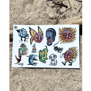 画像1: オーピーさん直買付アイテム 18枚限定 OPIE ORTIZ Original Flash Poster / Sun & Kappa...ect