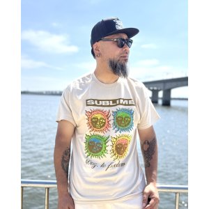 画像6: カリフォルニア買付アイテム 送料無料 SUBLIME / 40 oz. to Freedom Colorblock Tシャツ サンド