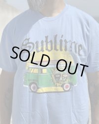 カリフォルニア買付アイテム 送料無料 XLサイズラスト1枚で終了 SUBLIME / Bus Tシャツ ライトブルー