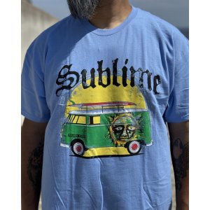画像1: カリフォルニア買付アイテム 送料無料 SUBLIME / Bus Tシャツ ライトブルー