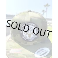 オーピーさん直買付アイテム 送料無料 ラスト1枚で終了 DGWD / OWL NIGHTER スナップバックメッシュキャップ ウッドランドカモ