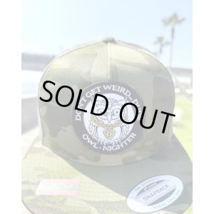 画像1: オーピーさん直買付アイテム 送料無料 ラスト1枚で終了 DGWD / OWL NIGHTER スナップバックメッシュキャップ ウッドランドカモ