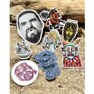 画像1: オーピーさん直買付アイテム 送料無料 スペシャル限定品 DGWD / OPIE ORTIZ 8枚組ステッカーパック