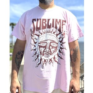 画像1: カリフォルニア買付アイテム 送料無料 SUBLIME / Pink Sun Tシャツ ライトピンク