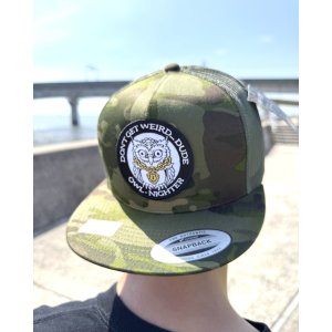 画像4: オーピーさん直買付アイテム 送料無料 DGWD / OWL NIGHTER スナップバックメッシュキャップ ウッドランドカモ