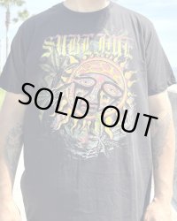 カリフォルニア買付アイテム 送料無料 2XLサイズラスト1枚で終了 SUBLIME / Sublime Sun Logo & Plants Tシャツ ブラック