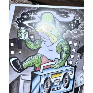 画像4: オーピーさん直買付アイテム 19枚限定 OPIE ORTIZ Original Flash Poster / Stereo Flogman 