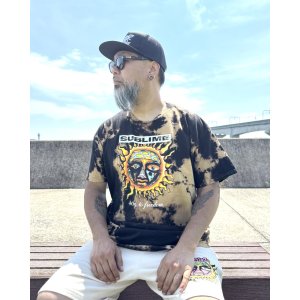 画像6: カリフォルニア買付アイテム 送料無料 SUBLIME / 40 Oz. To Freedom Sun ブリーチダイTシャツ ブラック
