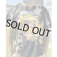 カリフォルニア買付アイテム Lサイズラスト1枚で終了 送料無料 SUBLIME / 40 Oz. To Freedom Sun ブリーチダイTシャツ ブラック