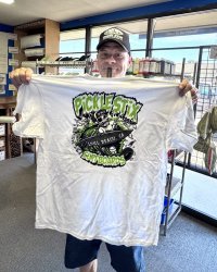 スメリーさん直買い付けアイテム 送料無料 L、XLサイズのみ BALL&CHAIN別注 PICKLE STIX SURFBOARDS / Biohazard Tシャツ ホワイト