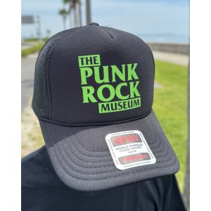 画像1: ファット・マイクさん直買い付けアイテム 送料無料 THE PUNK ROCK MUSEUM / Block Logo メッシュキャップ ブラック