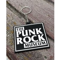 ファット・マイクさん直買い付けアイテム THE PUNK ROCK MUSEUM / Big Block Logo ラバーキーホルダー ホワイト