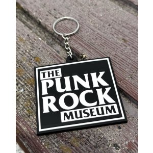 画像1: ファット・マイクさん直買い付けアイテム THE PUNK ROCK MUSEUM / Big Block Logo ラバーキーホルダー ホワイト