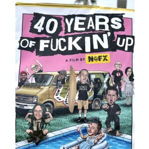 画像2: ファット・マイクさん直買い付けアイテム 特大サイズ 36枚限定 送料無料 NOFX  / "40 Years Of Fuckin Up" オフィシャルポスター