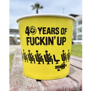 画像1: ファット・マイクさん直買い付けアイテム 20個限定 NOFX / "40 Years Of Fuckin' Up" Popcorn Bucket