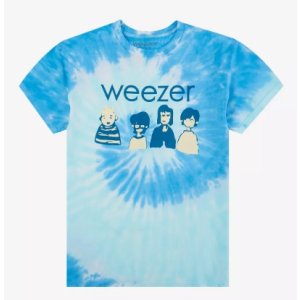 画像7: カリフォルニア買付アイテム 送料無料 WEEZER / Cartoon Band タイダイTシャツ ブルー