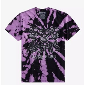 画像7: カリフォルニア買付アイテム 送料無料 MISFITS / Fiend Club タイダイTシャツ ブラック