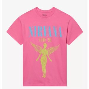 画像7: カリフォルニア買付アイテム 送料無料 NIRVANA /  Live '93 Tシャツ ピンク