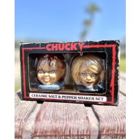 カリフォルニア買付アイテム 送料無料 CHUCKY / Ceramic Salt & Pepper Shaker Set