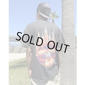 画像5: カリフォルニア買付アイテム 送料無料 Lサイズラスト1枚で終了 METALLICA / Flaming Flower Skull Tシャツ ブラック Artwork by PUSHEAD
