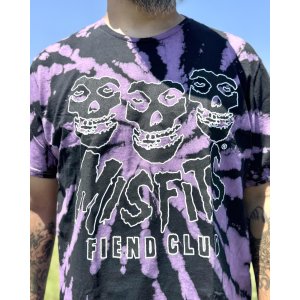 画像2: カリフォルニア買付アイテム 送料無料 MISFITS / Fiend Club タイダイTシャツ ブラック