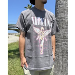 画像4: カリフォルニア買付アイテム 送料無料 NIRVANA / Neon In Utero Tシャツ チャコール
