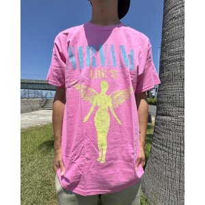 画像1: カリフォルニア買付アイテム 送料無料 NIRVANA /  Live '93 Tシャツ ピンク