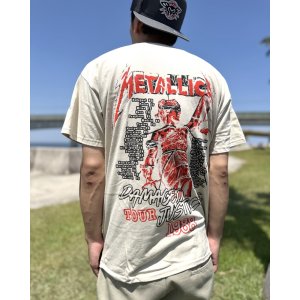 画像5: カリフォルニア買付アイテム 送料無料 METALLICA / Damaged Justice Tour 1988 Tシャツ サンド