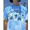画像2: カリフォルニア買付アイテム 送料無料 WEEZER / Cartoon Band タイダイTシャツ ブルー (2)