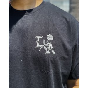 画像4: カリフォルニア買付アイテム 送料無料 LAST CALL CO. / Chrome Rose Tシャツ ブラック