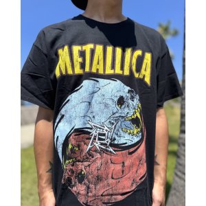 画像3: カリフォルニア買付アイテム 送料無料 M、Lサイズのみ METALLICA / Skull Yin Yang Tシャツ ブラック Artwork by PUSHEAD