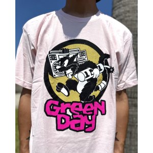 画像2: カリフォルニア買付アイテム 送料無料 GREEN DAY / Punk Cat Tシャツ ピンク