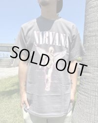 カリフォルニア買付アイテム 送料無料 NIRVANA / Neon In Utero Tシャツ チャコール