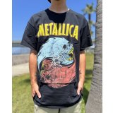 カリフォルニア買付アイテム 送料無料 M、Lサイズのみ METALLICA / Skull Yin Yang Tシャツ ブラック Artwork by PUSHEAD