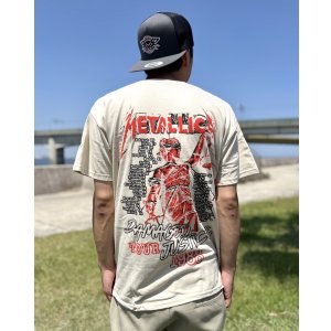 画像6: カリフォルニア買付アイテム 送料無料 METALLICA / Damaged Justice Tour 1988 Tシャツ サンド