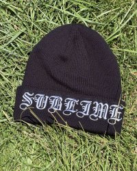 カリフォルニア買付アイテム 送料無料 プレミアムアイテム 2枚限定入荷 SUBLIME x SMKFLWR / Logo ニットキャップ