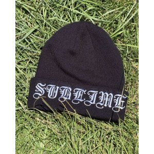 画像1: カリフォルニア買付アイテム 送料無料 プレミアムアイテム 2枚限定入荷 SUBLIME x SMKFLWR / Logo ニットキャップ