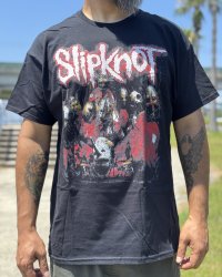 カリフォルニア買付アイテム 送料無料 SLIPKNOT / Tour Tシャツ ブラック