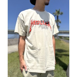 画像8: カリフォルニア買付アイテム 送料無料 METALLICA / Damaged Justice Tour 1988 Tシャツ サンド