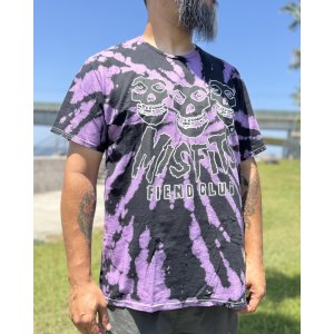 画像4: カリフォルニア買付アイテム 送料無料 MISFITS / Fiend Club タイダイTシャツ ブラック