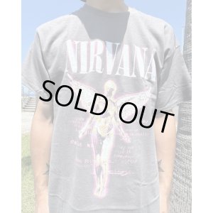 画像2: カリフォルニア買付アイテム 送料無料 NIRVANA / Neon In Utero Tシャツ チャコール