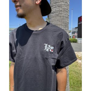 画像1: カリフォルニア買付アイテム 送料無料 RIOT SOCIETY x Peanuts / LA Tシャツ ブラック