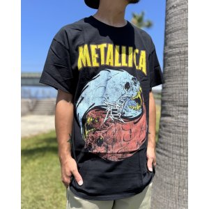 画像5: カリフォルニア買付アイテム 送料無料 M、Lサイズのみ METALLICA / Skull Yin Yang Tシャツ ブラック Artwork by PUSHEAD