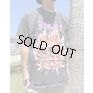 画像9: カリフォルニア買付アイテム 送料無料 Lサイズラスト1枚で終了 METALLICA / Flaming Flower Skull Tシャツ ブラック Artwork by PUSHEAD