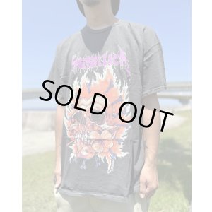 画像10: カリフォルニア買付アイテム 送料無料 Lサイズラスト1枚で終了 METALLICA / Flaming Flower Skull Tシャツ ブラック Artwork by PUSHEAD