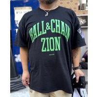 20th Anniversary Special Item BALL&CHAIN x club ZiON / Artwork by PICTURE MOUSE 半袖 Tシャツ ブラック